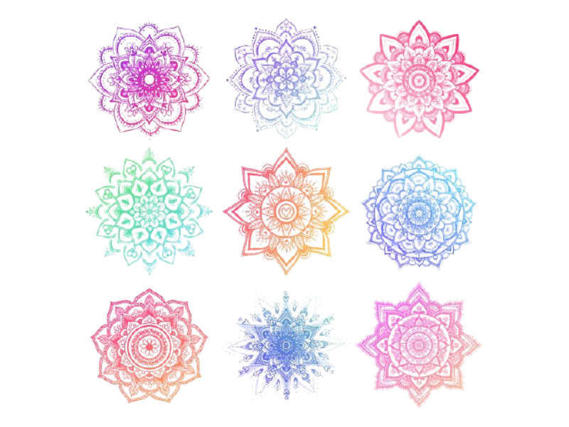 Mandala tattoo ornamental ethnic pack collection set. Floral art design  vector Stock Vector | Adobe Stock